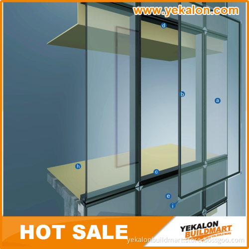 Yekalon New Design and easy installation Unitized Glass Curtain Wall